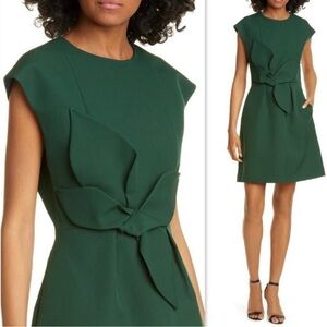 Ted Baker London Polly Dress Dark Green Size 4 US 10